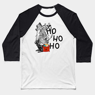 Santa Ho Ho Ho Baseball T-Shirt